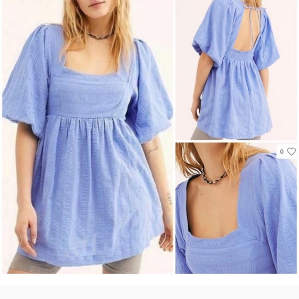 Free People Gigi Tunic Boho Mini Dress/Blouse size L